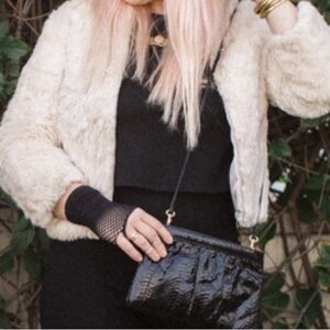 NWT Ripley Rader Black Long Sleeve Ponte Knit Top